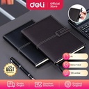 Deli Leather Cover Notebook Buku Catatan Agenda Kulit Magnetic EN142L
