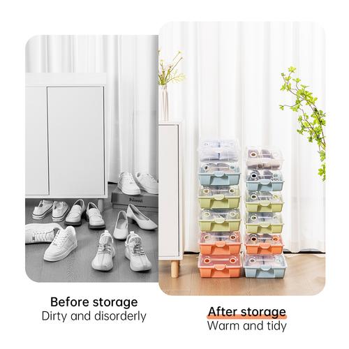 Vusign Shoes Storage Box Penyimpanan Sepatu Plastik Serbaguna VS55X