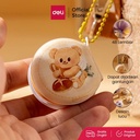 "Deli x Butterbear Buku Catatan Mini / Notebook 48 lembar Dapat dijadikan Gantungan HY227