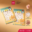 Deli x Butterbear Sticker Lucu Tahan Air Mudah Menempel Motif HY210