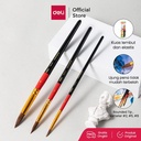 Kuas Lukis Bulat / Deli Rounded Brush Elastis dan Lembut EC405