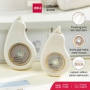 Deli Pita Koreksi / Correction Tape 12 dan 20 Meter Lapisan Silikon Tahan Benturan VR90