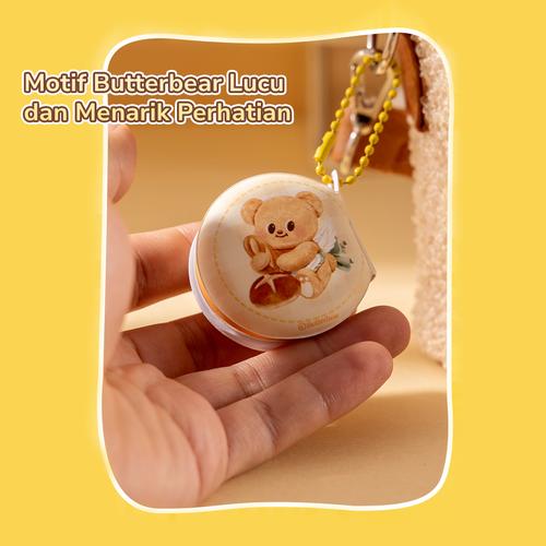 "Deli x Butterbear Buku Catatan Mini / Notebook 48 lembar Dapat dijadikan Gantungan HY227