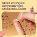 Deli x Butterbear Sticker Lucu Tahan Air Mudah Menempel Motif HY210