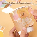 Deli x Butterbear Sticker Beruang Lucu Tahan Air Mudah Menempel Motif HY210