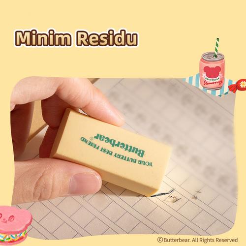 Deli x Butterbear Penghapus Bentuk Permen / Eraser Tidak Mudah Patah NS037