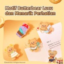 Deli x Butterbear Jepitan Kertas / Binder Clip Akrilik Motif Lucu HY401