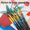 Deli Kuas Lukis Nilon Lembut Ujung Bulat /  Round Head Brush Beragam Diameter EC408