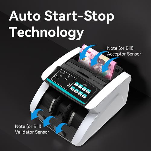 Deli Mesin Penghitung Uang / Money Counter 130 notes CT990
