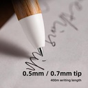 Deli Gel Pen Motif Kayu / Wood Matte Textured Smooth Writting A95