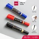 Deli Spidol Permanen Papan Tulis Permanent Marker Dual Tip EU72