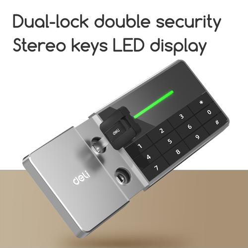 Deli Brankas Besi Digital Safe Box Double Unlocking Step LED ET55X