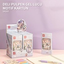 Deli Pulpen Gel Lucu / Cute Gel Pen Isi 4 0.5 mm Tinta Hitam SA105