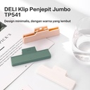 Deli Penjepit Jumbo / Jumbo Clip Kapasitas 50 Halaman Kertas TP54X