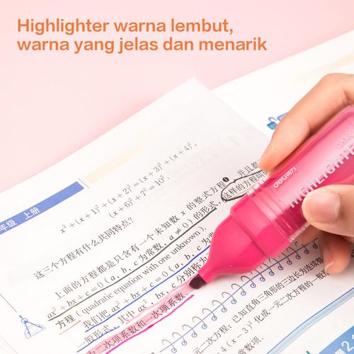 Deli Penanda / Highlighter isi 4 Shade Warna Terang SK1XX