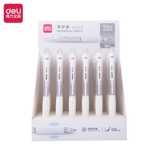 Deli Mechanical Pencil / Pensil Mekanik 0.5mm 0.7mm Putih SH11X
