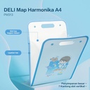 Deli Map Harmonika / Expanding File A4 7 Pembagi Desain Kartun PM313