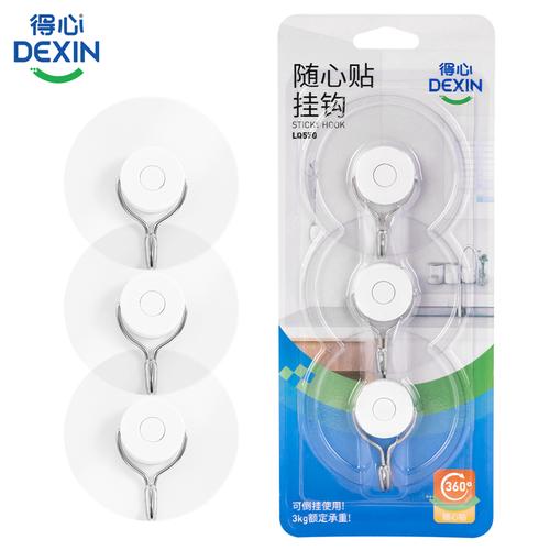 Deli Gantungan Dinding Tempel / Hook Kapasitas 3 KG LQ550
