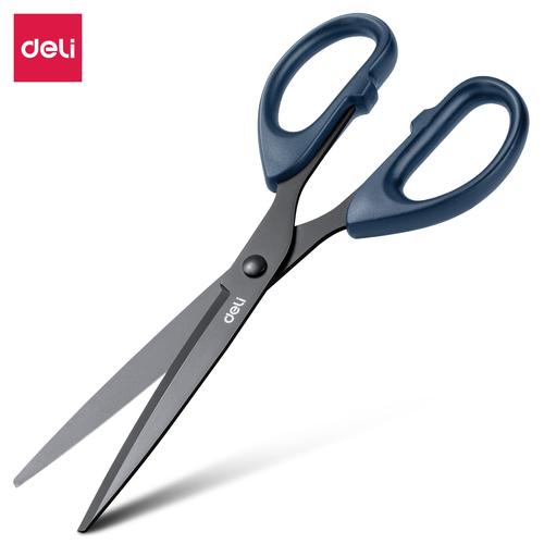 Deli Gunting Teflon / Scissor Anti Karat Nyaman Digenggam 6009-S