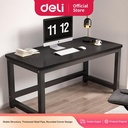 Deli Meja Kerja / Meja Belajar / Office Table 100cm Hitam Besar E91513