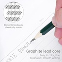 Deli Graphite Pencil / Pensil Kayu 2B Isi 12 Nyaman Digenggam EC29