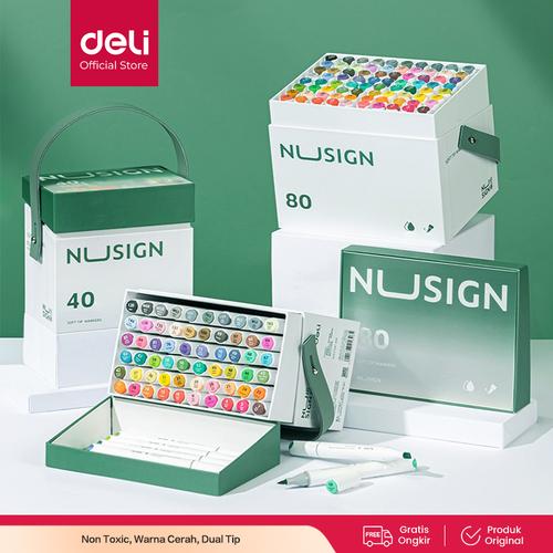 Nusign Sketch Marker / Spidol Sketsa Dual Tip Non Toxic NS736