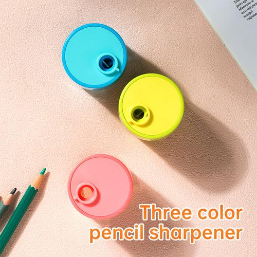 Deli Pencil Sharpener / Rautan Pensil Warna Lucu Wadah Besar EH55X