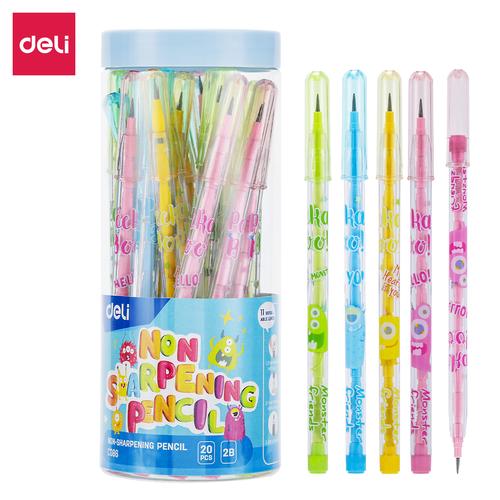 Deli Non-sharpening Pencil Pensil Sambung Susun Bensia 2B Kartun EC086
