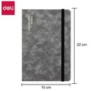 Deli Leather Notebook Buku Catatan Agenda Sampul Kulit A5 EN1XXL