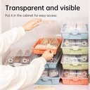 Vusign Shoes Storage Box Penyimpanan Sepatu Plastik Serbaguna VS55X
