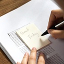 Deli Transparent Sticky Notes Memo Transparan 50Lembar Tahan Air EA04X