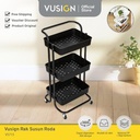 Vusign Multifunction Storage Cart / Rak Susun Roda 3 Tingkat VS715