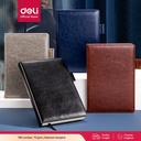 Deli Leather Cover Notebook/Buku Catatan A5 180Lembar 22298