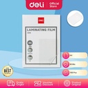 Deli Laminator Film Plastik Laminating Laminasi Film A4 100 PCS E3816