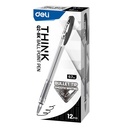 Deli Ballpoint Pen / Pulpen Bolpoin Tip 0.7mm Lancar dan Halus EQ2-XX