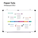 Deli Magnetic White Board / Papan Tulis Magnet Kualitas Tinggi 785X