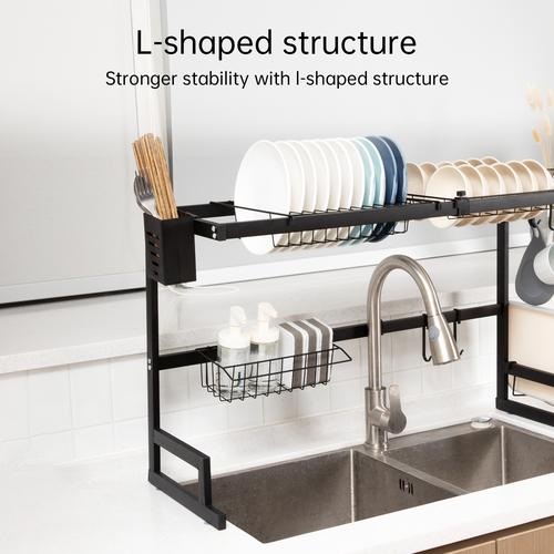 Vusign Adjustable Sink Rack / Rak Piring Dapur /rak Wastafel VS70X