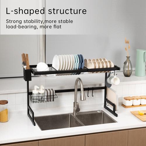 Vusign Sink Rack / Rak Piring Dapur wastafel Stainless 85 CM Kokoh