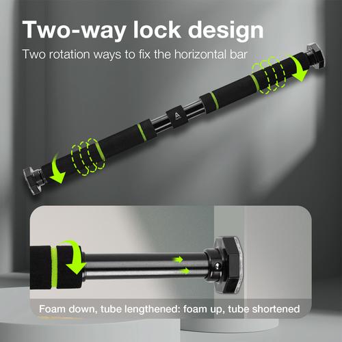 Agnite Adjustable Pull Up Bar / Doorway Pull Up / 60-130cm ER06X