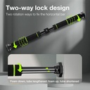Agnite Adjustable Pull Up Bar / Doorway Pull Up / 60-130cm ER06X