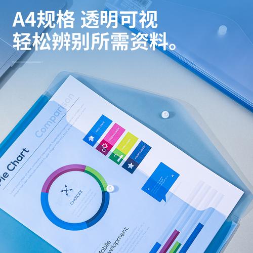 Deli File Bag / Map Plastik Kancing / Tas Map Plastik A4 Anti Air 8308