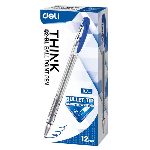 Deli Ballpoint Pen / Pulpen Bolpoin Tip 0.7mm Lancar dan Halus EQ2-XX