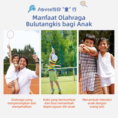 Agnite Children Badminton Racket / Raket Bulu Tangkis Anak F2128