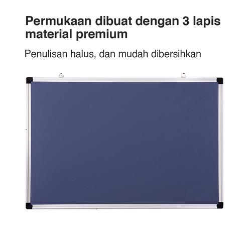 Deli Magnetic White Board / Papan Tulis Magnet Kualitas Tinggi 785X