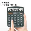Deli Desktop Calculator / Kalkulator Meja Dual Power TE837C
