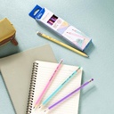 Deli Graphite Pencil / Pensil Kayu HB 12pcs Pastel Penghapus EC025-HB