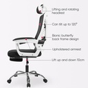 Deli Office Chair / Kursi Kantor Kerja Jaring dan Sandaran Kaki E4935