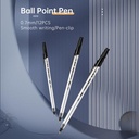 Deli Ballpoint Pen/Pulpen Bolpoin Tip 0.7mm Penulisan Lancar EQ1-XX