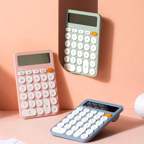 Deli Calculator / Kalkulator Portable Pastel Garansi 5 Tahun EM124