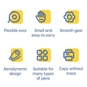Deli Retracable Correction Tape / Pita Koreksi 6m Free Refill EH363